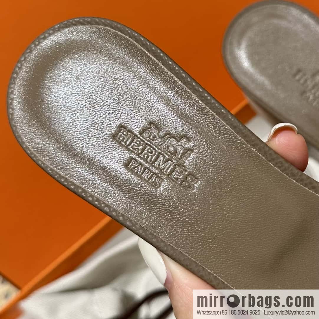 Hermès H Classic High Heels, Elephant Grey