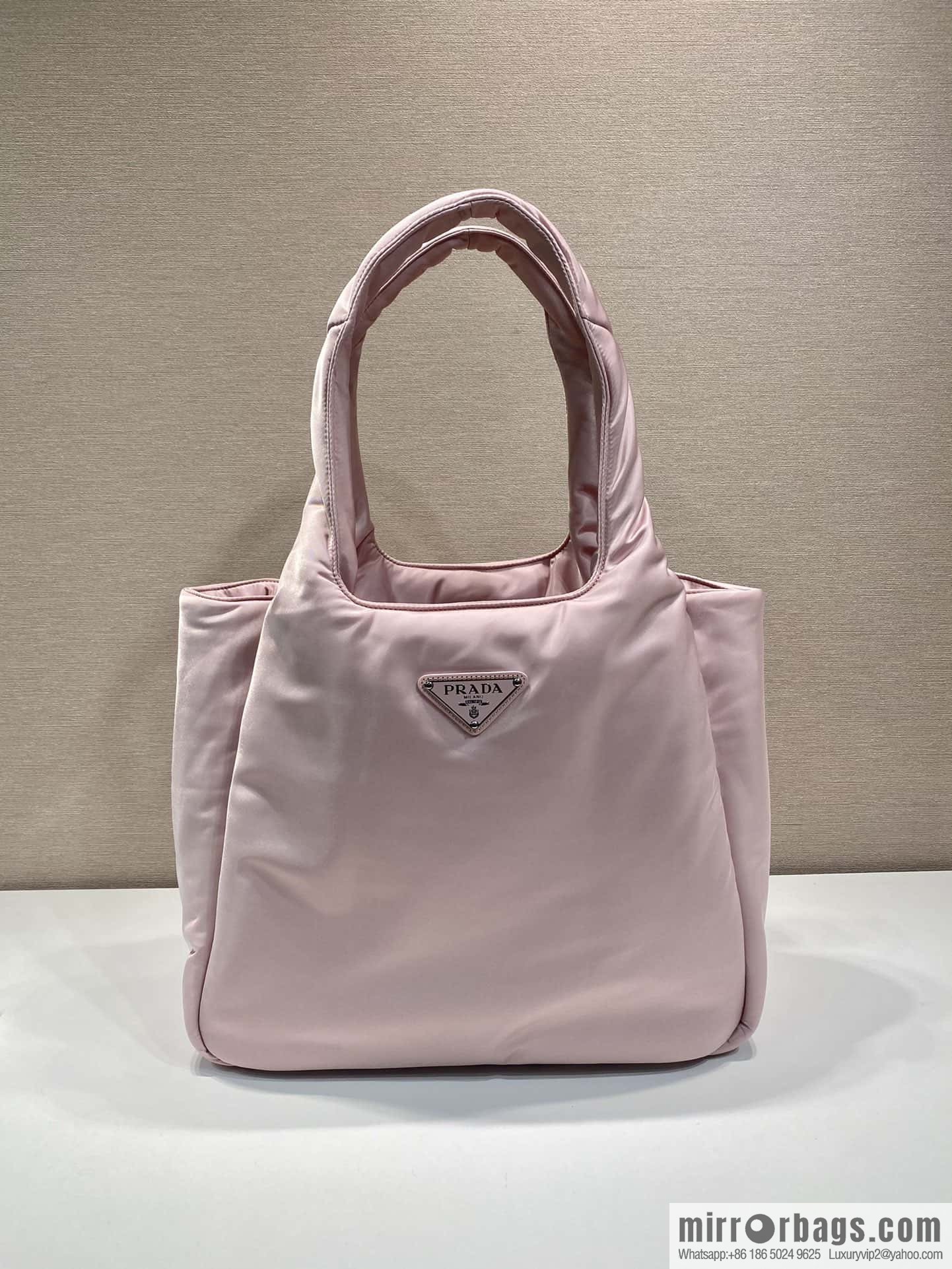 PRADA Prada nylon fabric extra large tote bag 1BG449 pink