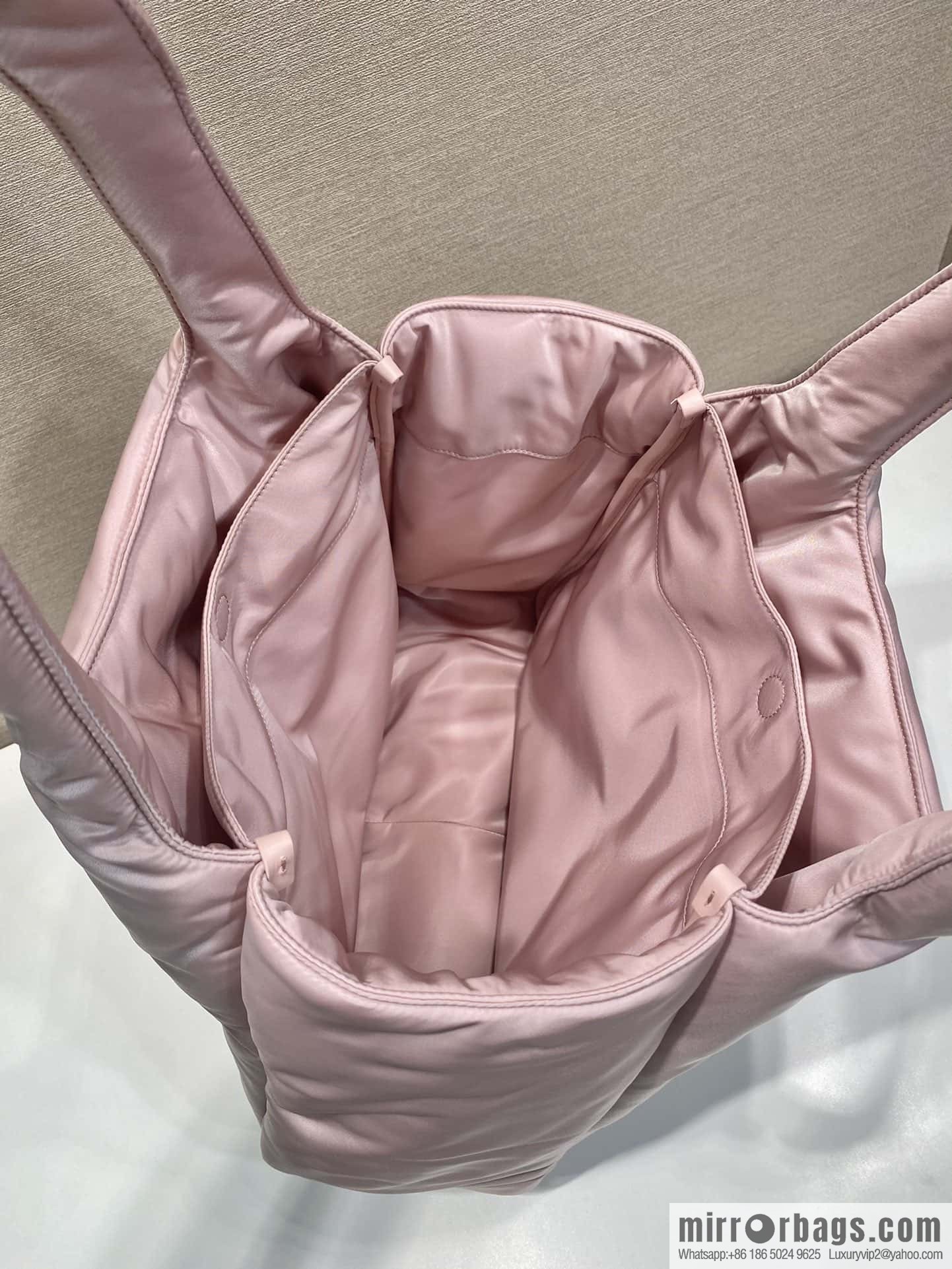 PRADA Prada nylon fabric extra large tote bag 1BG449 pink