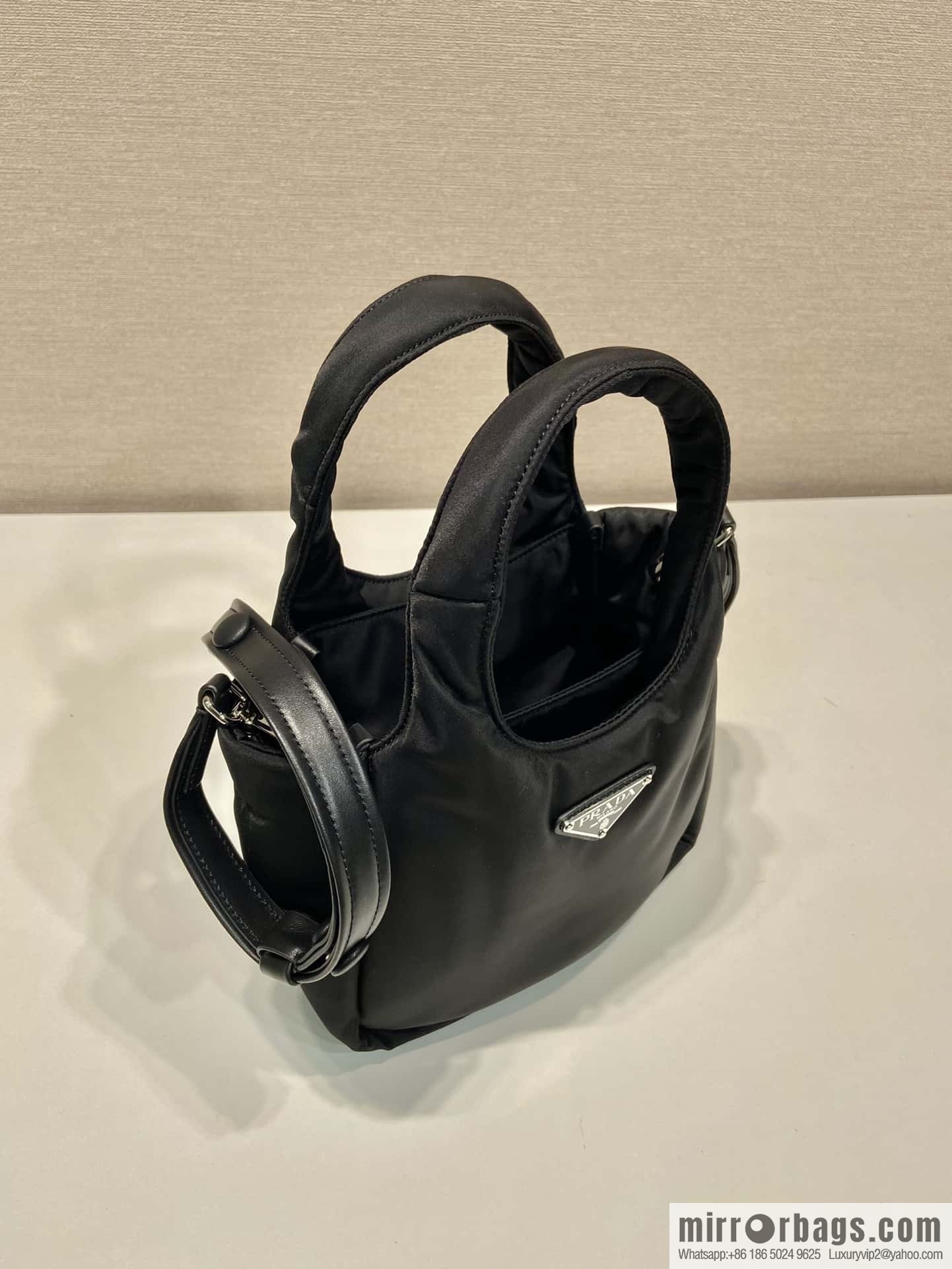 PRADA Prada mini tote bag 🎉 black 1BA359 nylon fabric