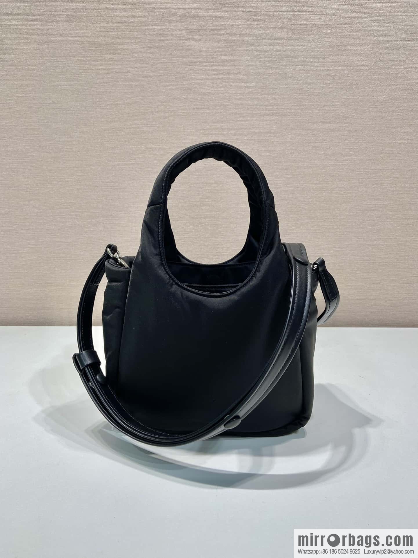 PRADA Prada mini tote bag 🎉 black 1BA359 nylon fabric