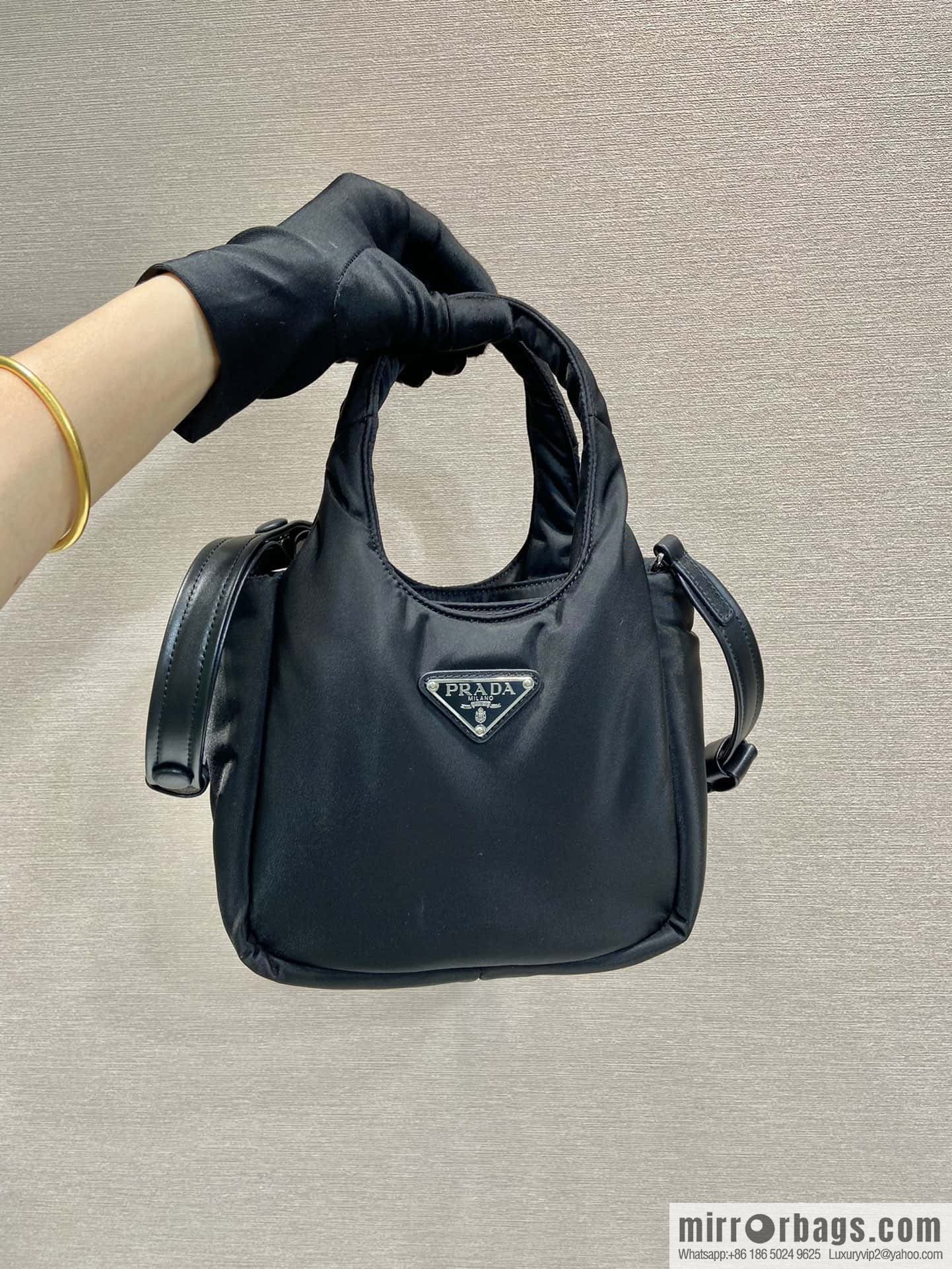 PRADA Prada mini tote bag 🎉 black 1BA359 nylon fabric