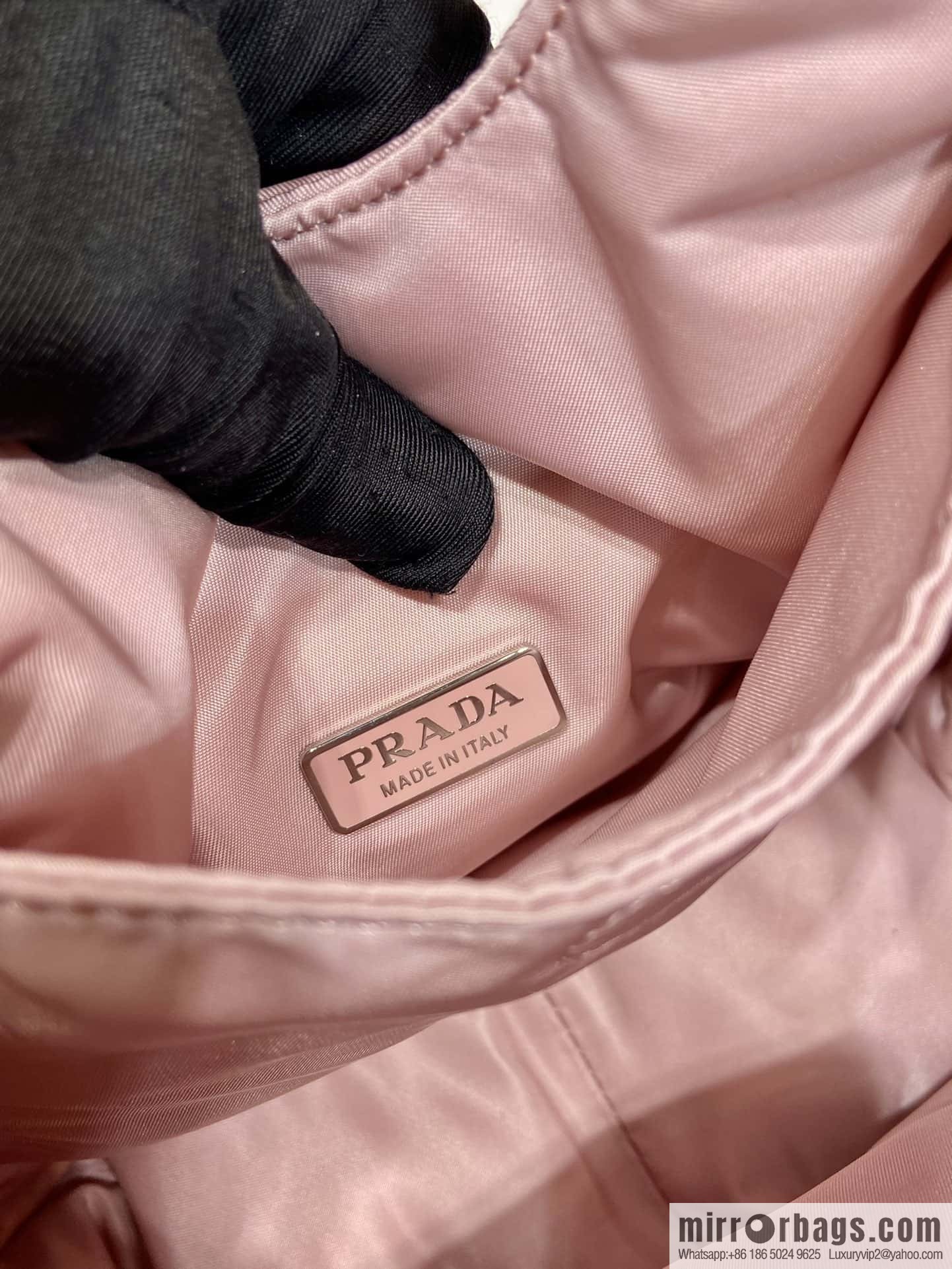 PRADA Prada mini tote bag 🎉 light powder 1BA359 nylon fabric