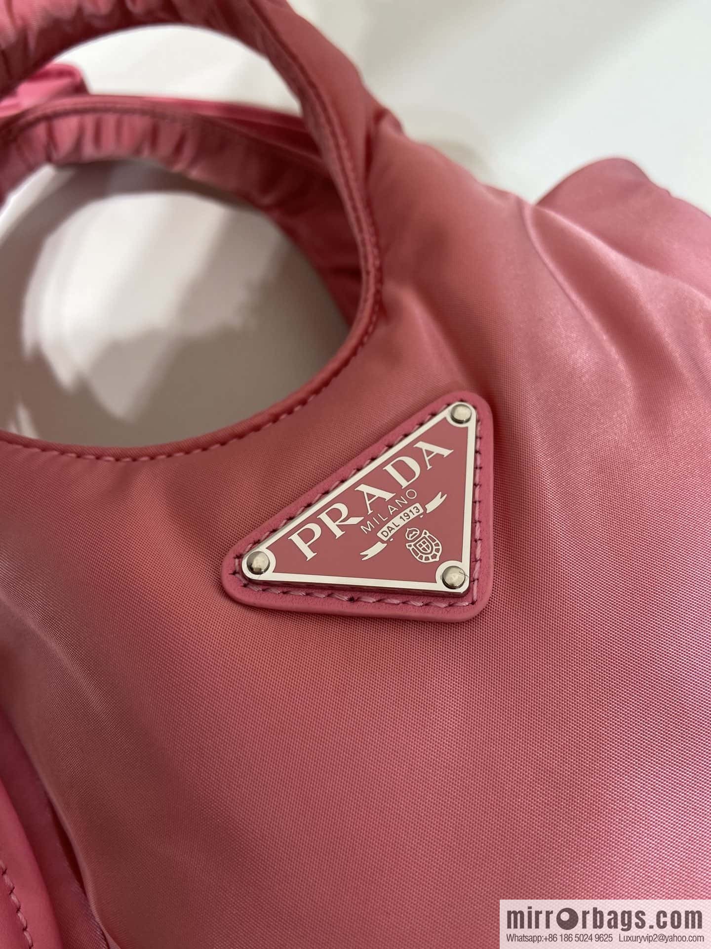 Prada mini tote bag 🎉 pink 1BA359 nylon fabric