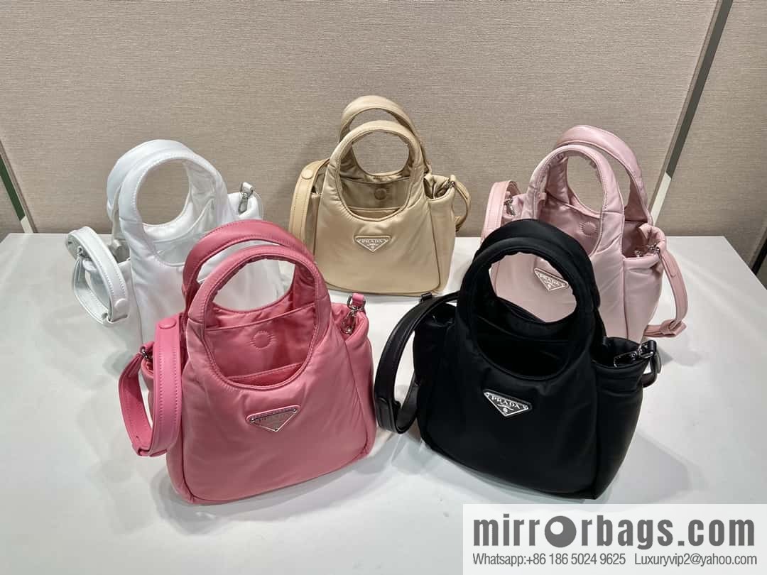 Prada mini tote bag 🎉 pink 1BA359 nylon fabric
