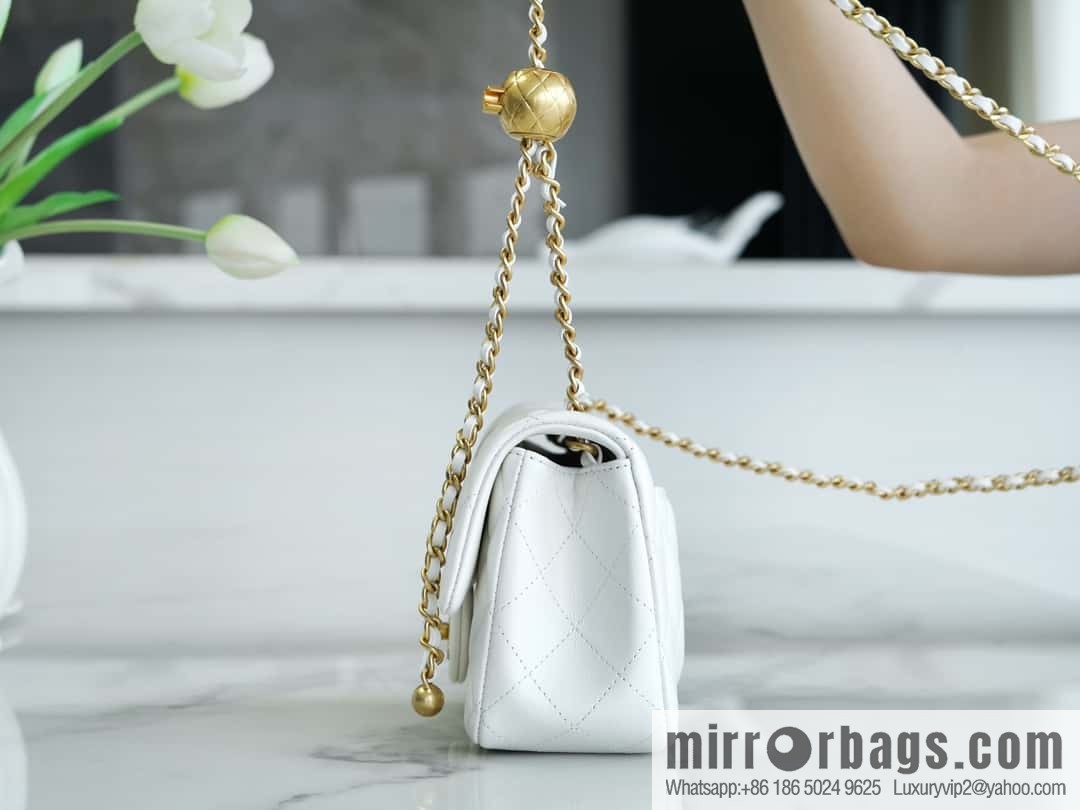 CHANEL Metal Ball Fairy White AS1787