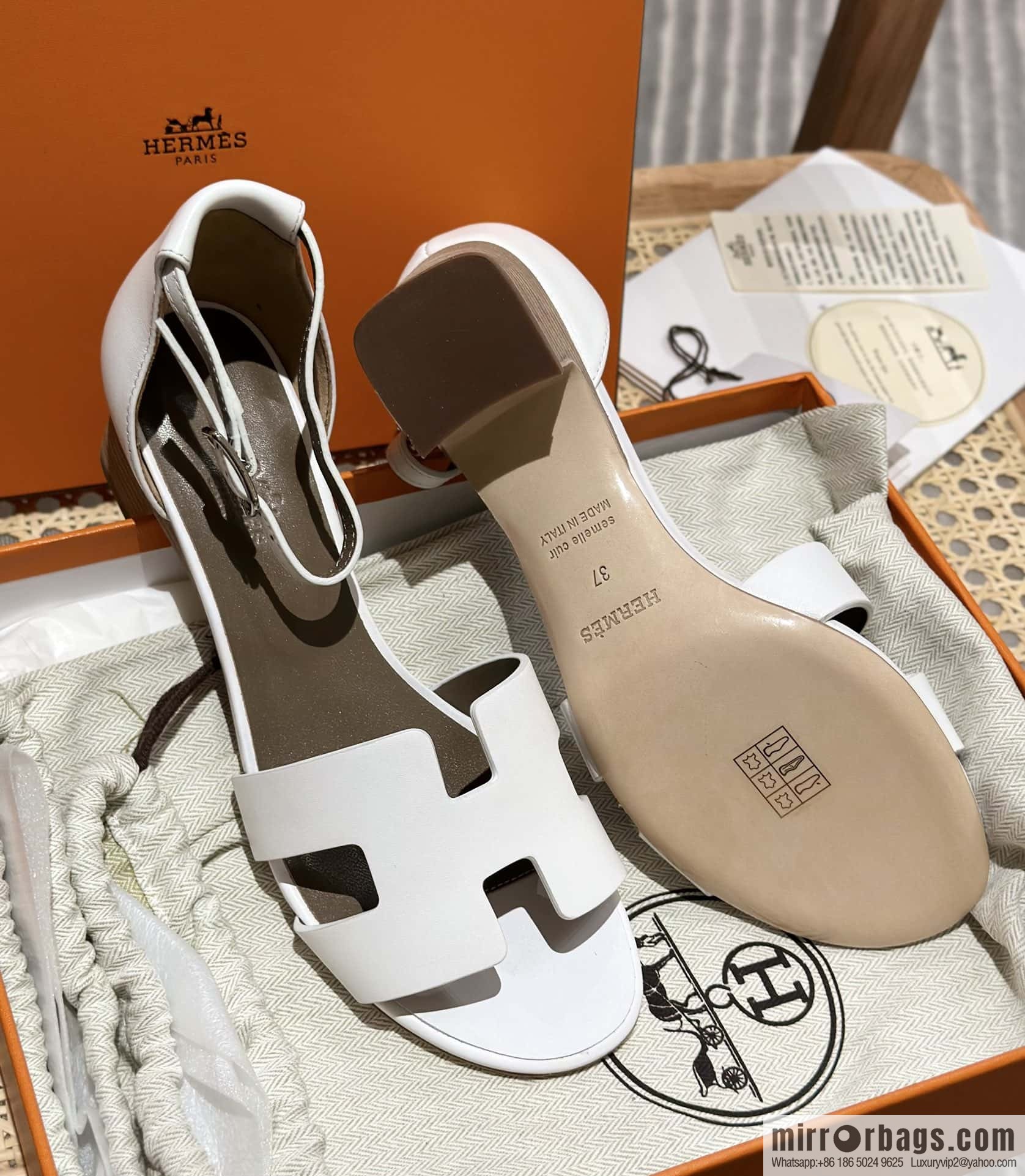 Hermès H high-heeled sandals