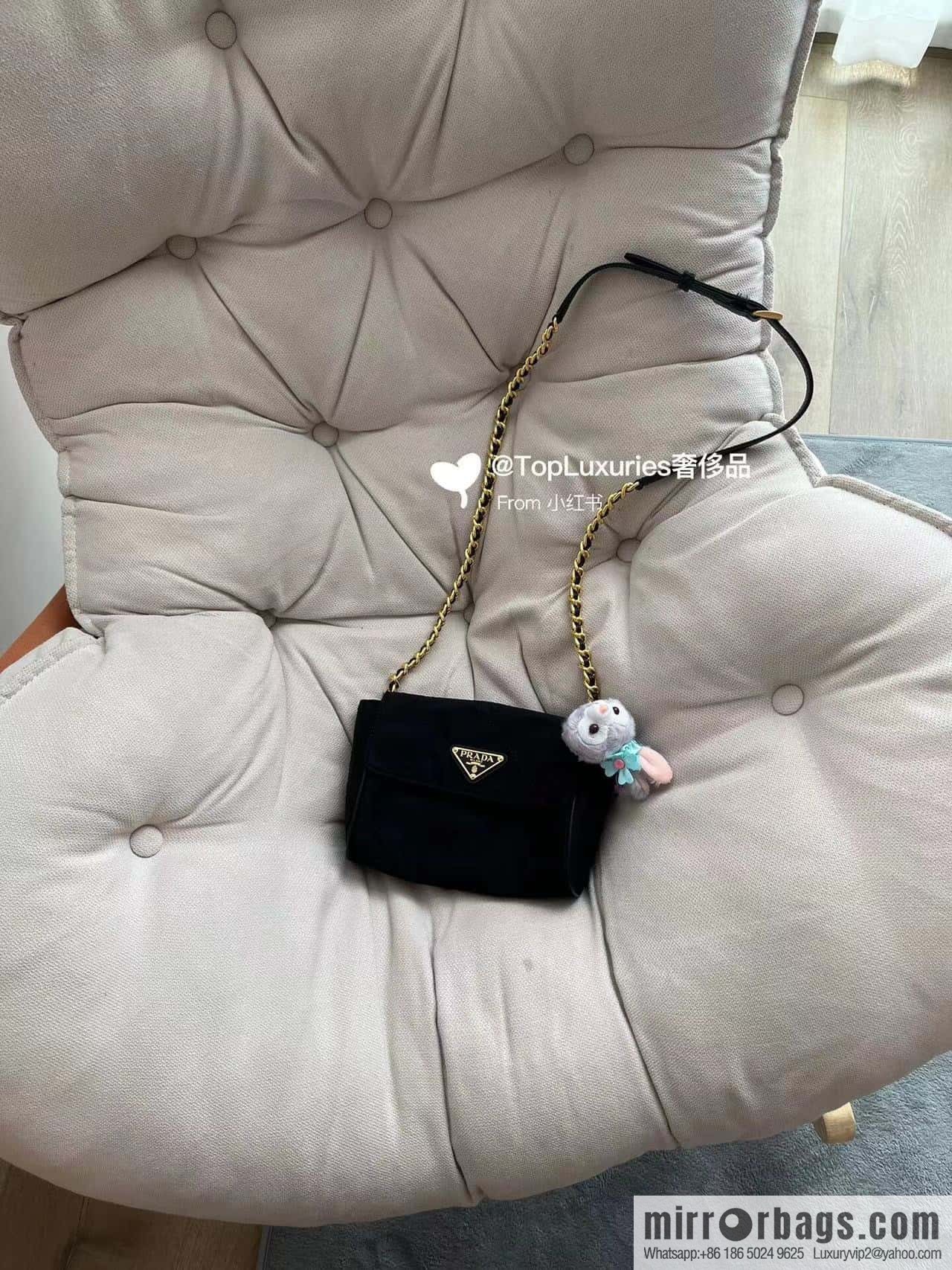 PRADA Vintage chain strap hobo bag 1BD643 mini