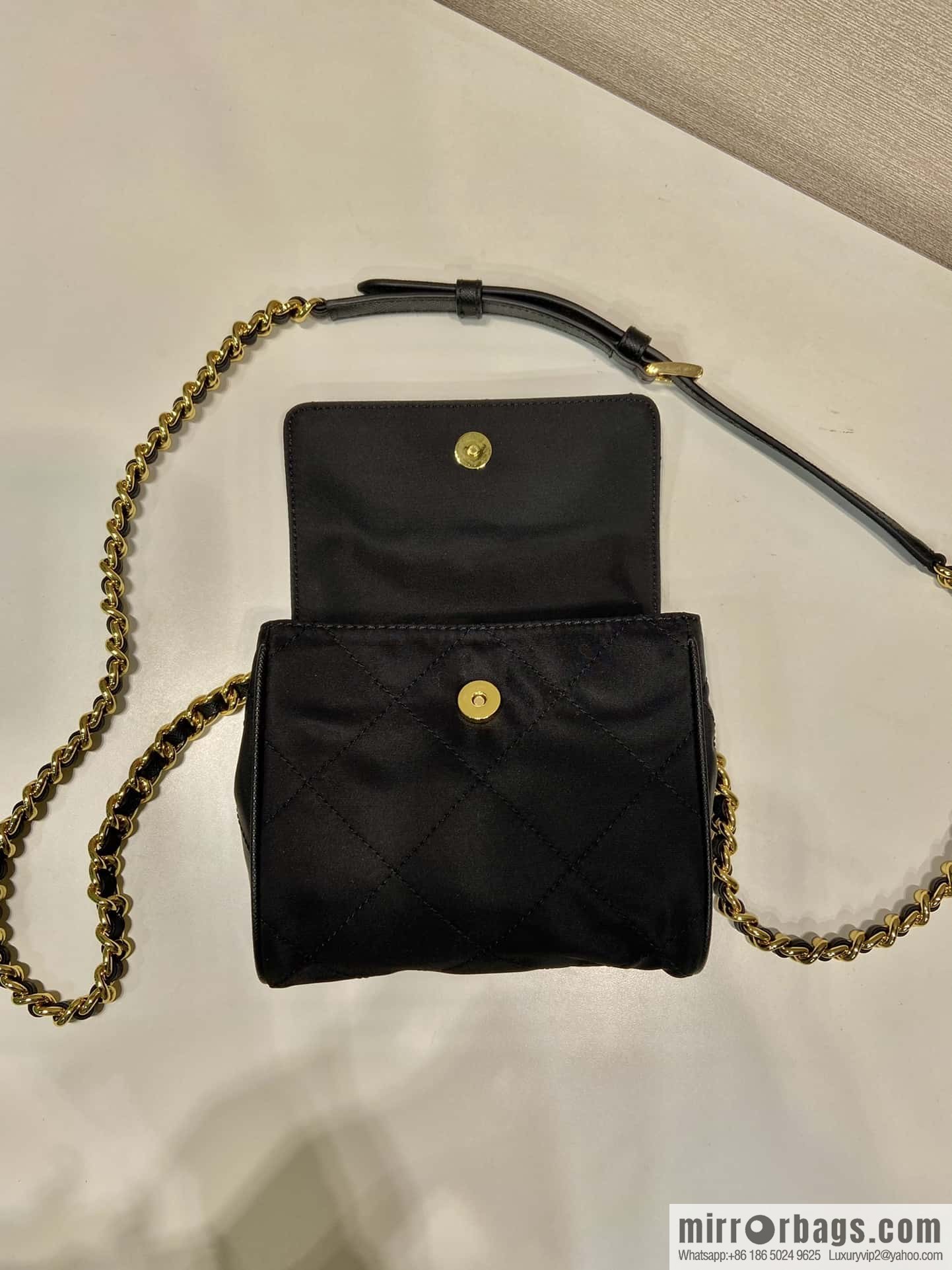 PRADA Vintage chain strap hobo bag 1BD643 mini