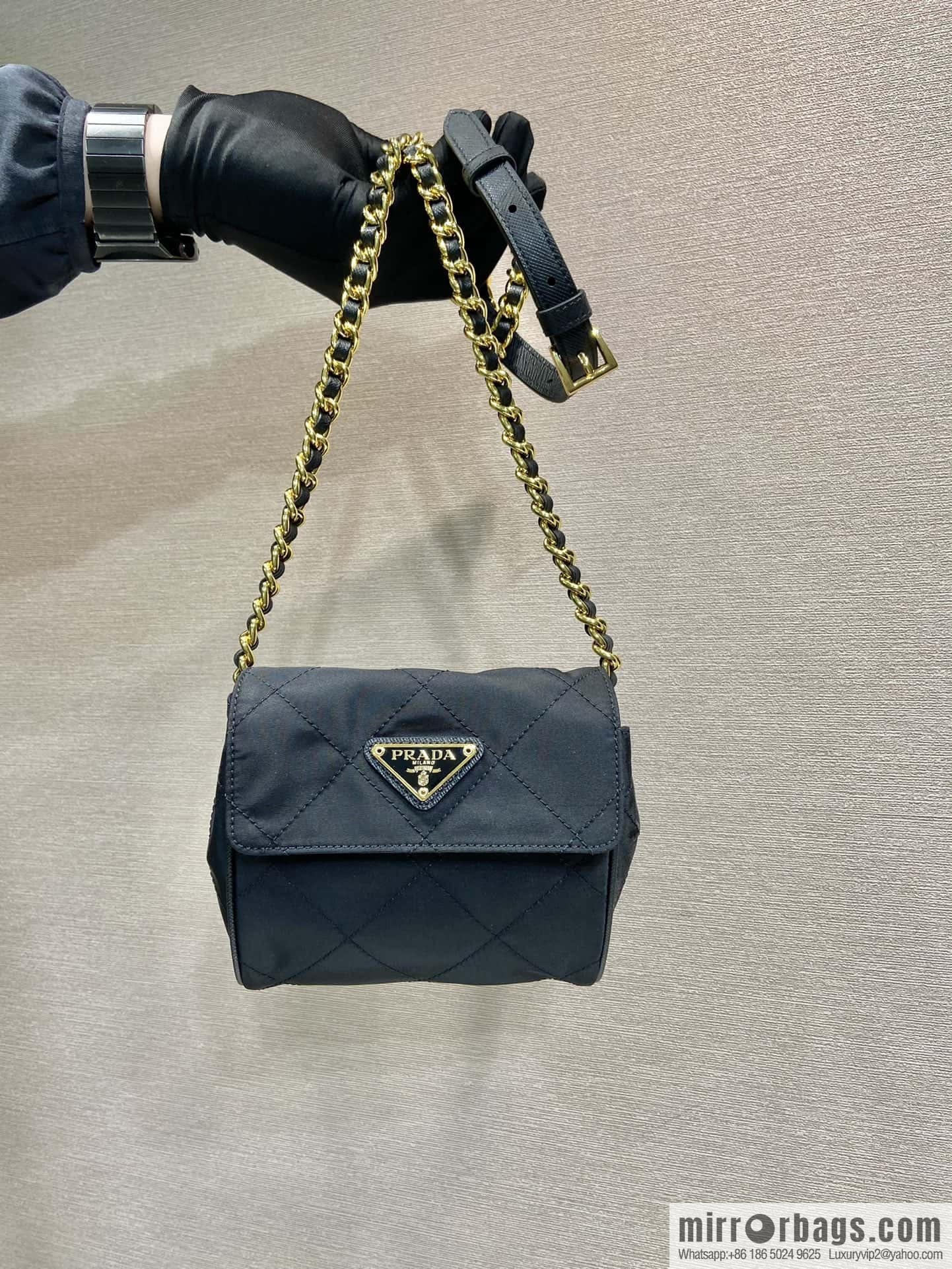 PRADA Vintage chain strap hobo bag 1BD643 mini