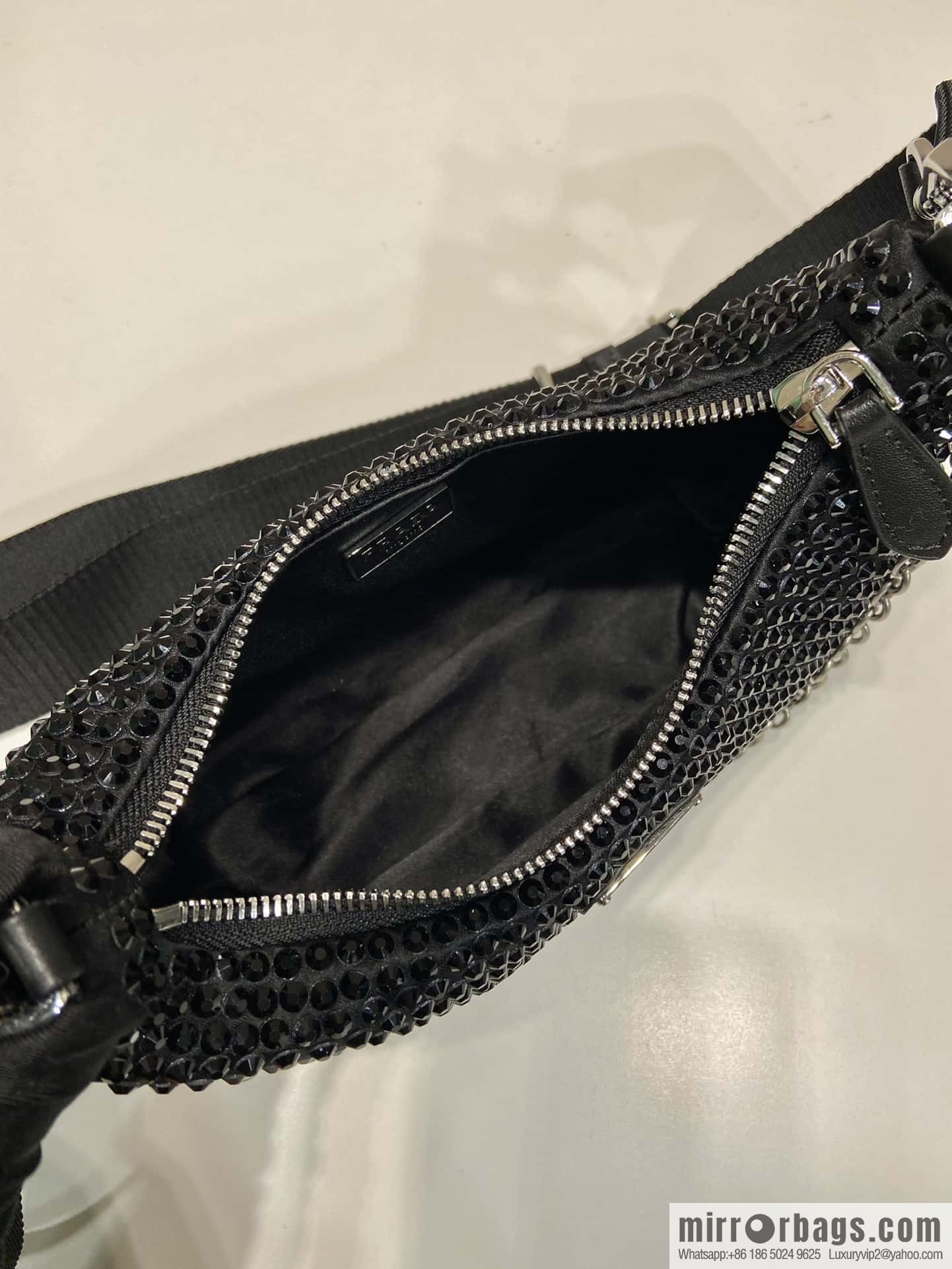 PRADA flash diamond three-in-one 🎉 2023 new color 1BH204 flash diamond
