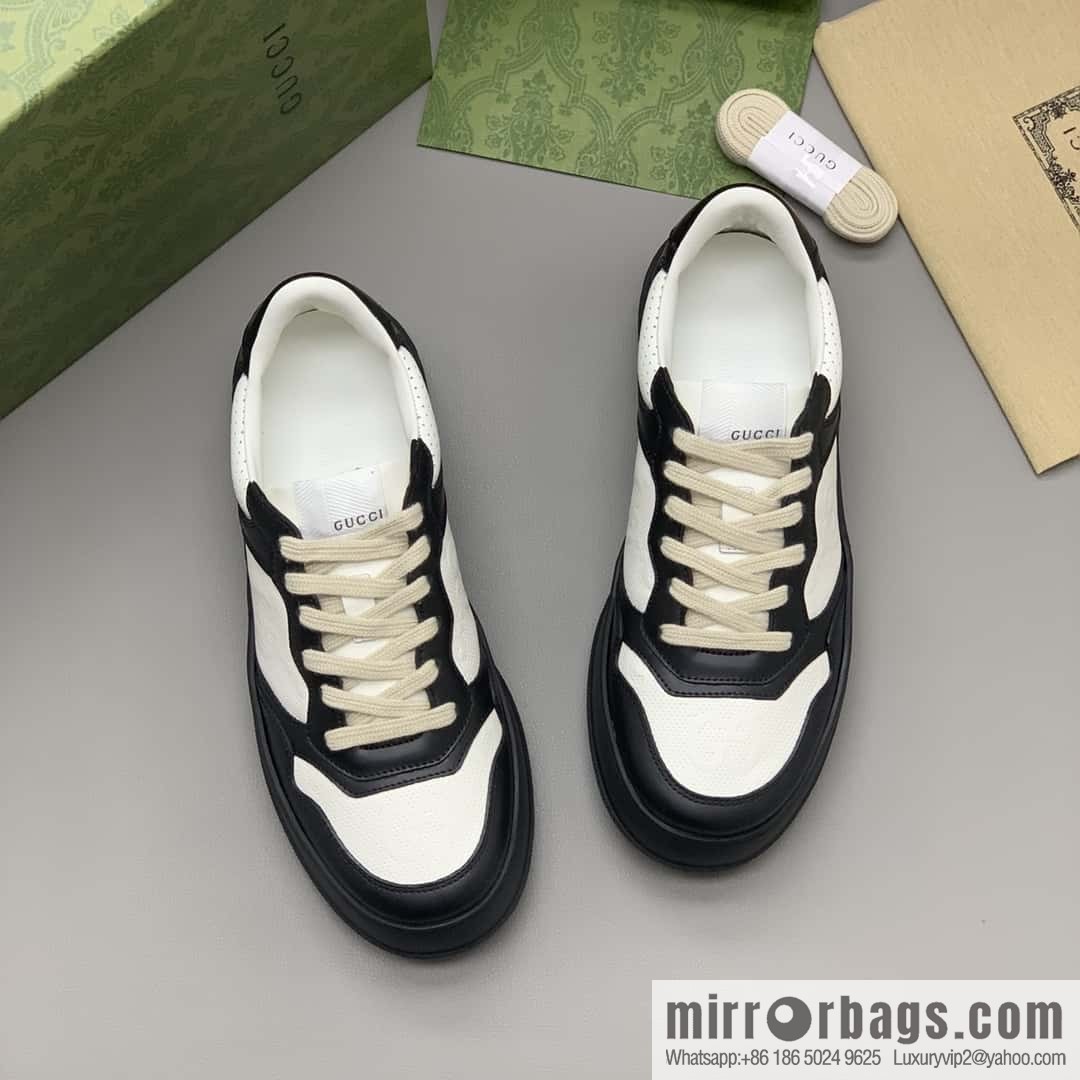 Gucci Gucci is made of leather and GG printed canvas His & Hers sneakers.