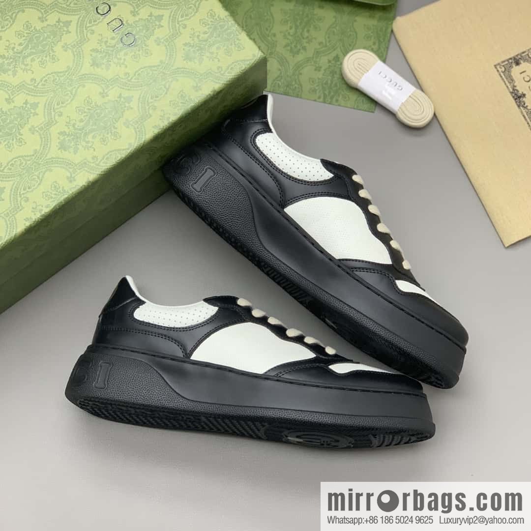 Gucci Gucci is made of leather and GG printed canvas His & Hers sneakers.
