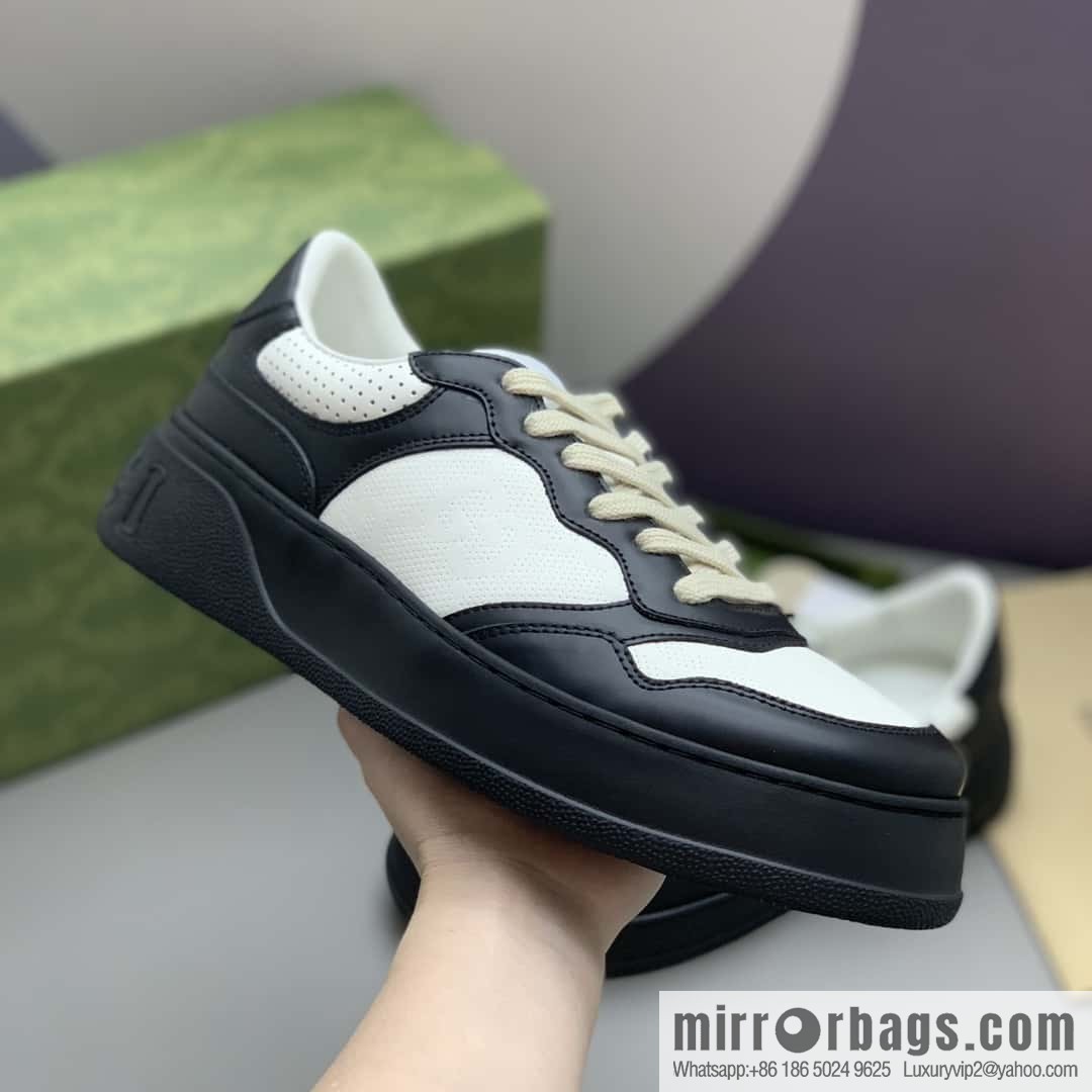 Gucci Gucci is made of leather and GG printed canvas His & Hers sneakers.