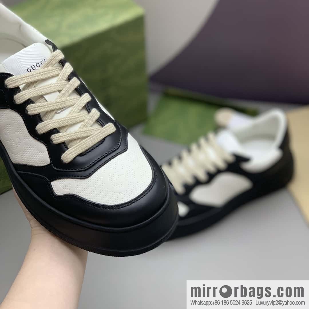 Gucci Gucci is made of leather and GG printed canvas His & Hers sneakers.