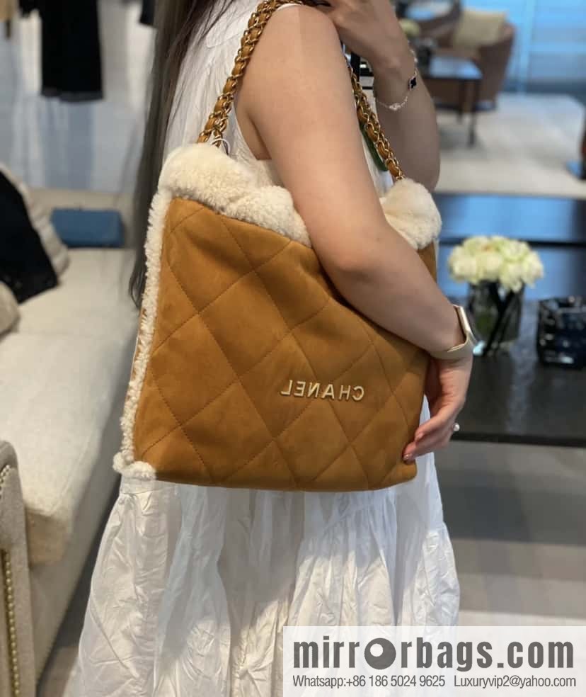 CHANEL Seasonal Limited Teddy Bear AS3261 Caramel Color