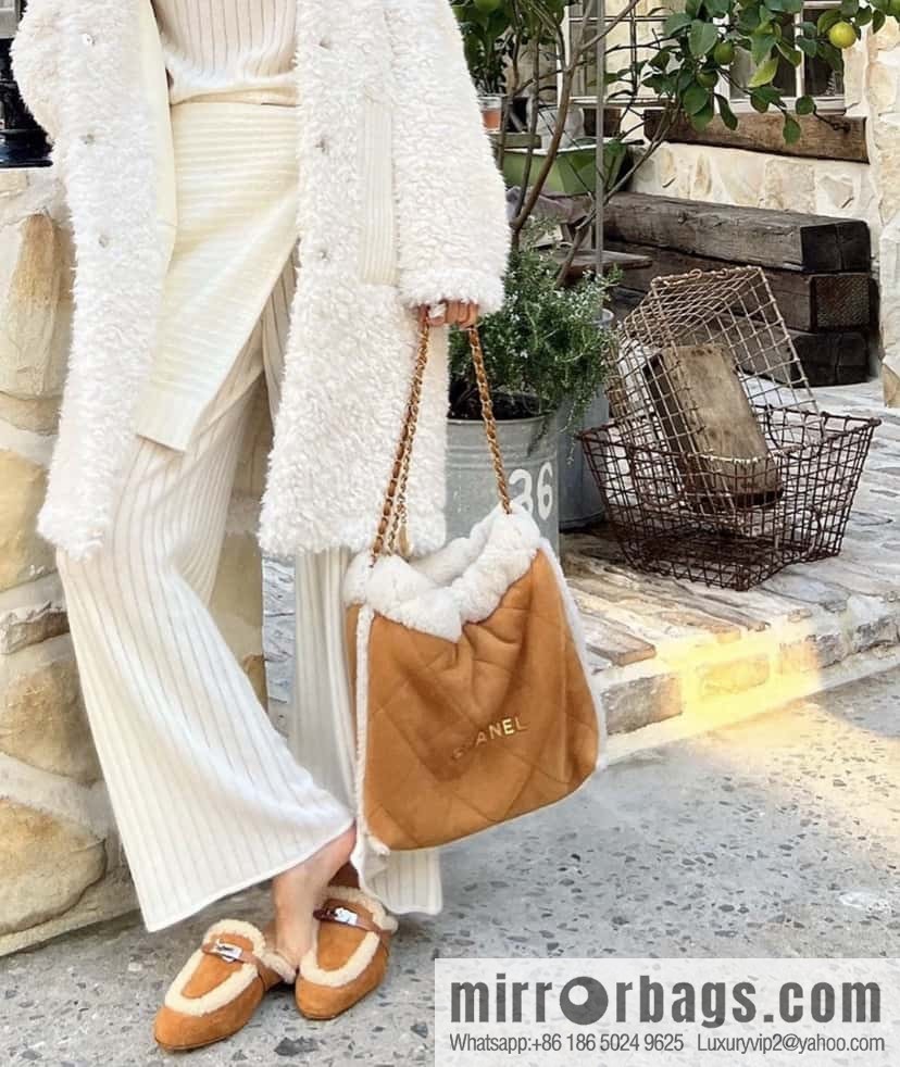 CHANEL Seasonal Limited Teddy Bear AS3261 Caramel Color