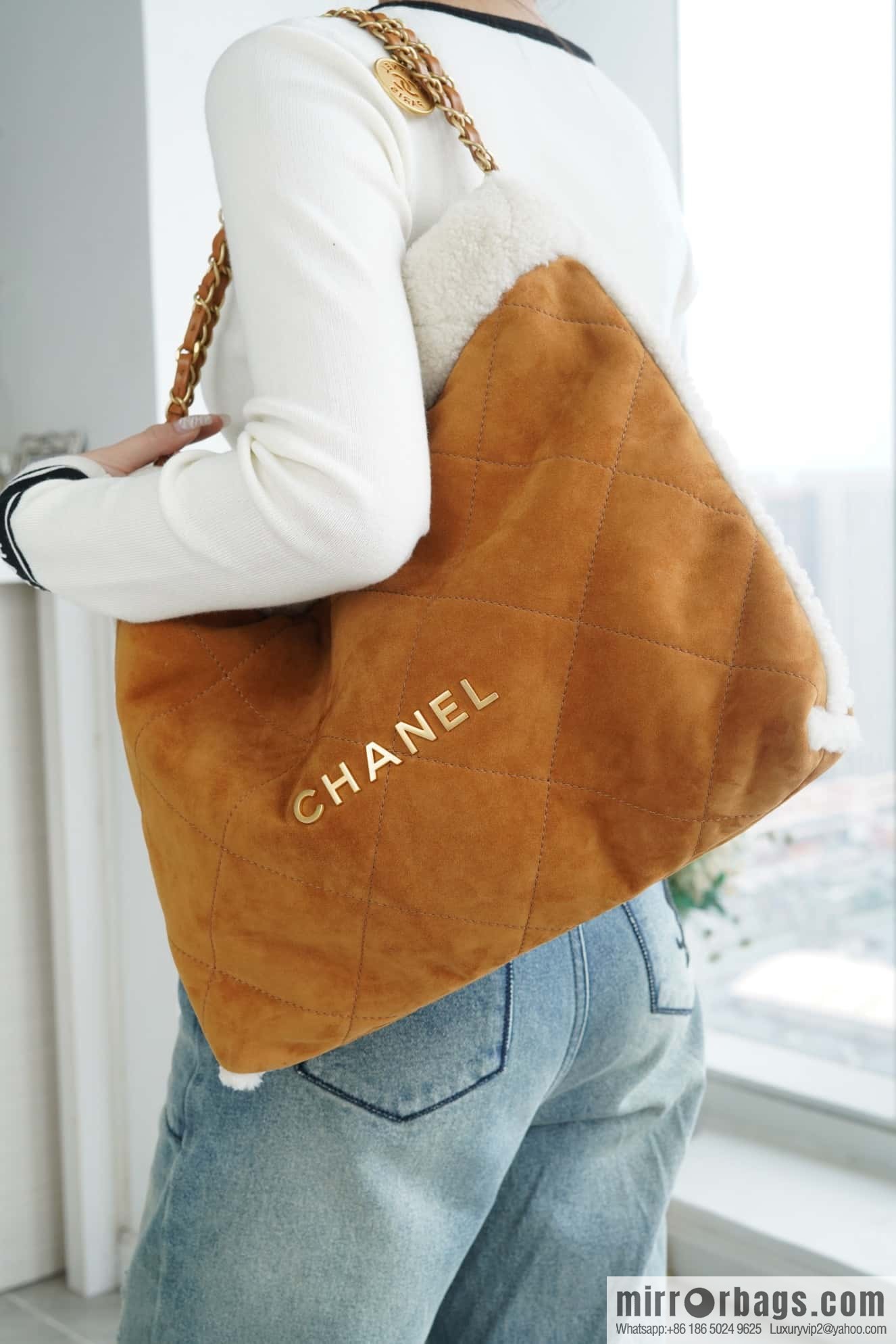CHANEL Seasonal Limited Teddy Bear AS3261 Caramel Color