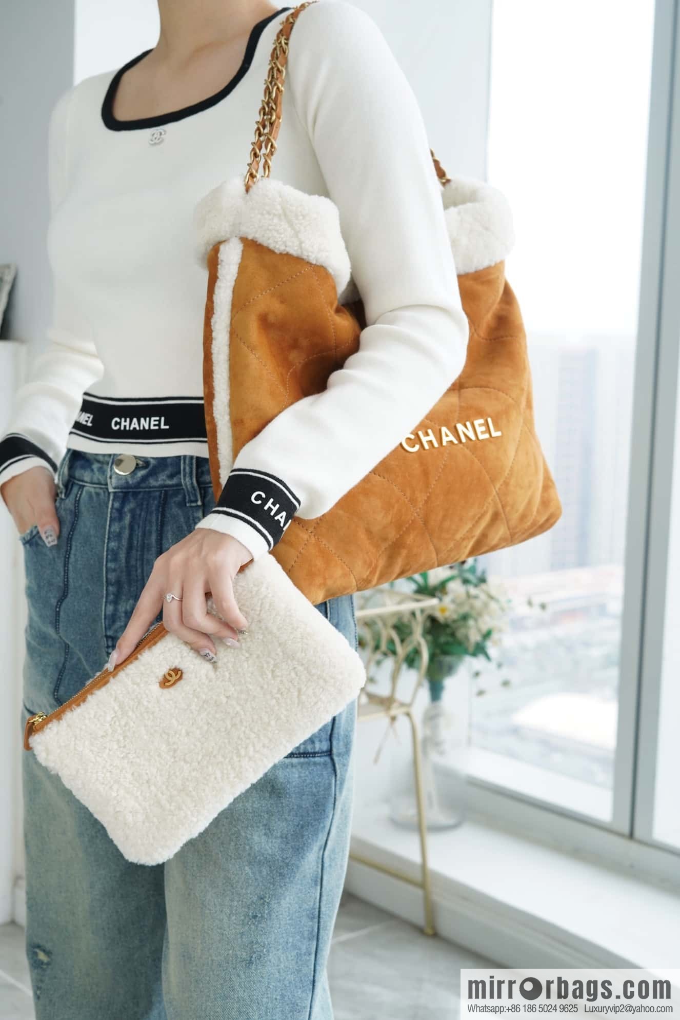 CHANEL Seasonal Limited Teddy Bear AS3261 Caramel Color