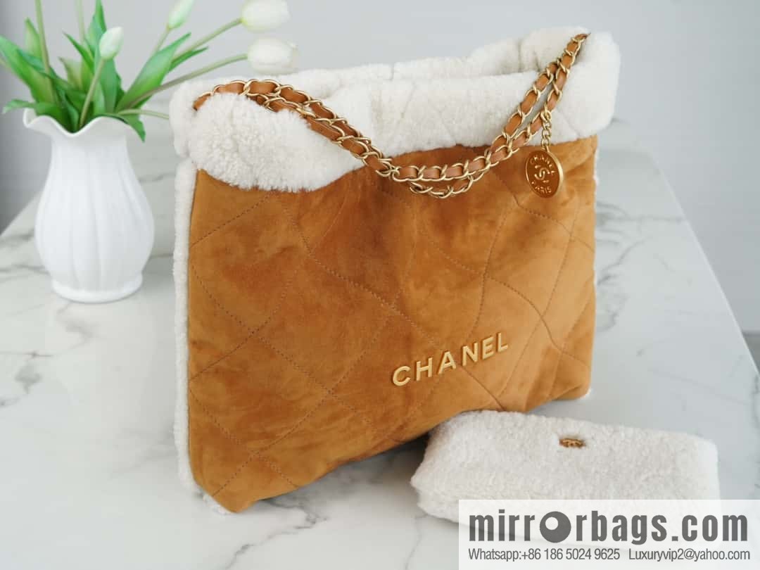 CHANEL Seasonal Limited Teddy Bear AS3261 Caramel Color