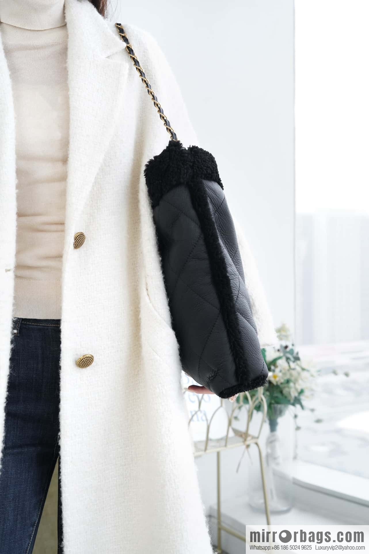 CHANEL Seasonal Limited Teddy Bear AS3261 black