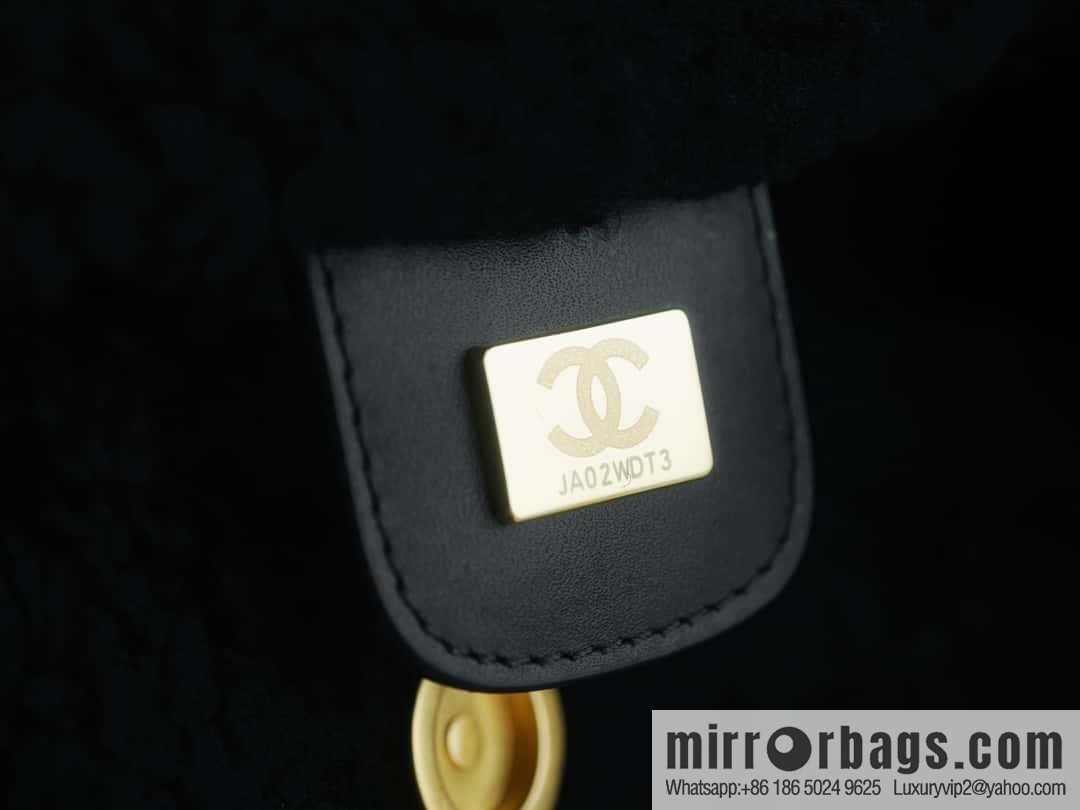 CHANEL Seasonal Limited Teddy Bear AS3261 black
