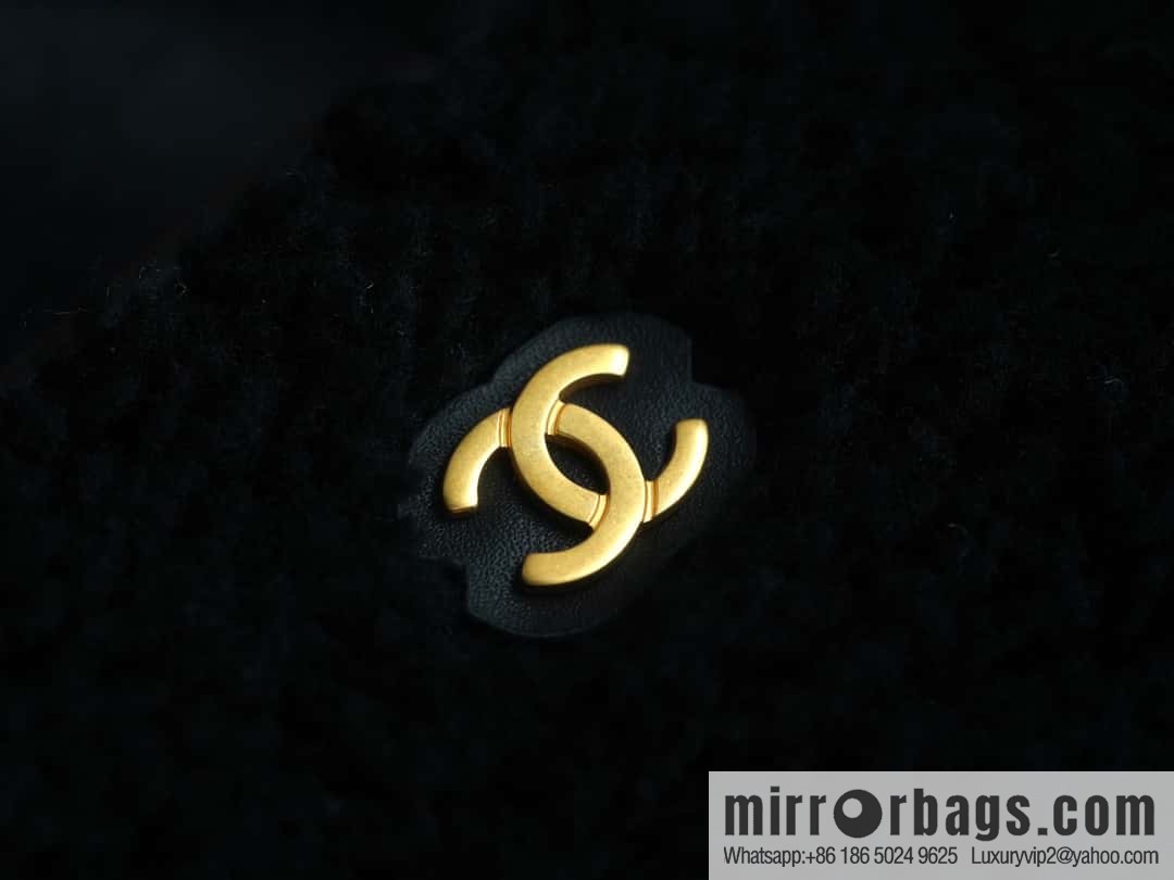CHANEL Seasonal Limited Teddy Bear AS3261 black