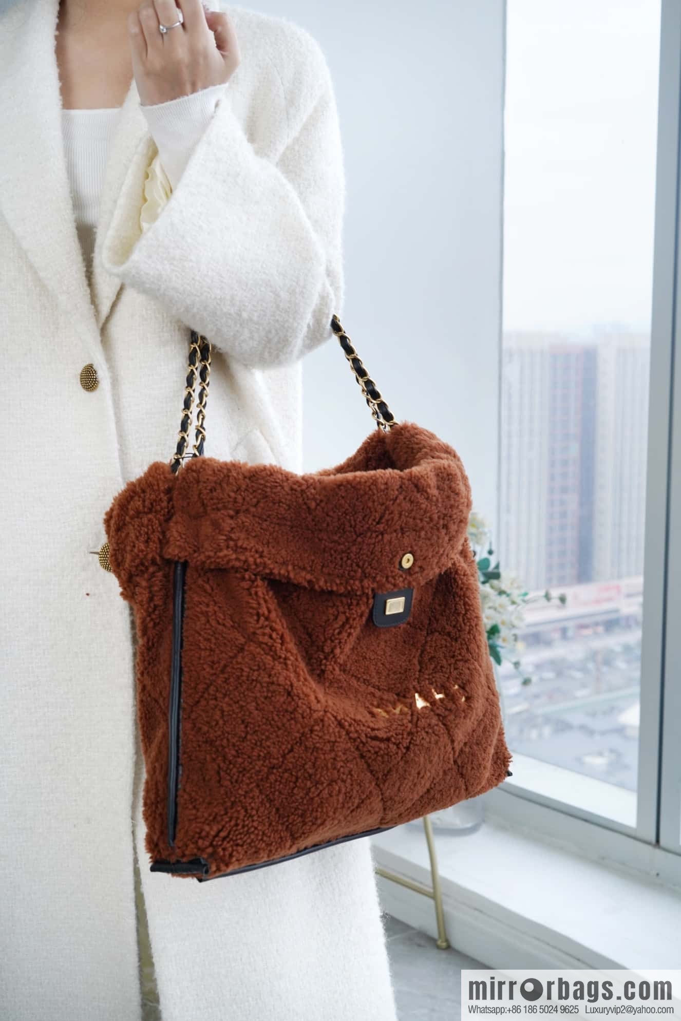 CHANEL Seasonal Limited Teddy Bear AS3261 Black Brown