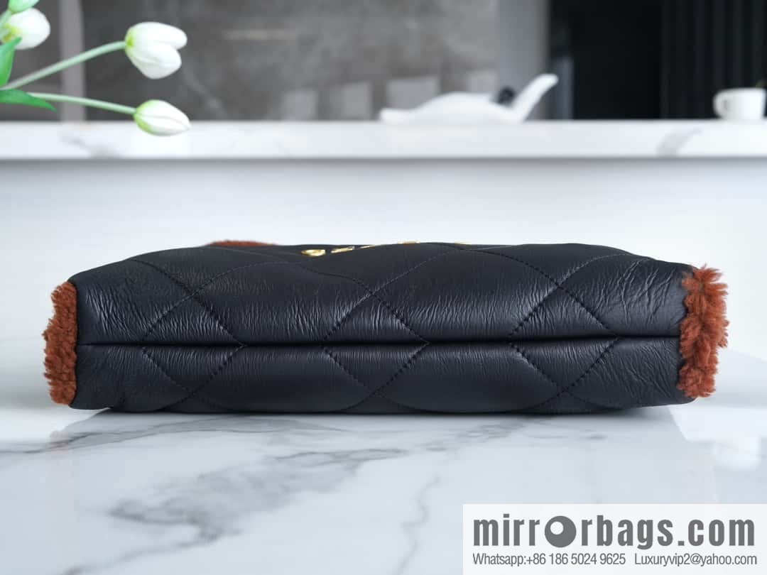 CHANEL Seasonal Limited Teddy Bear AS3261 Black Brown
