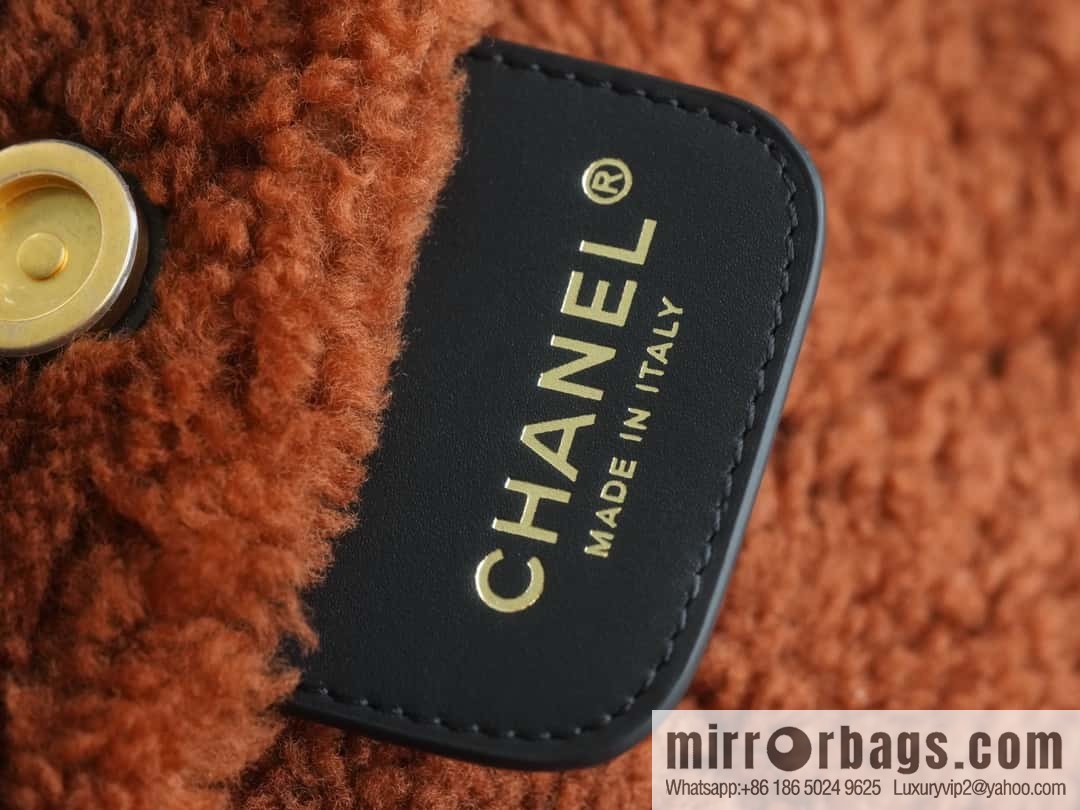 CHANEL Seasonal Limited Teddy Bear AS3261 Black Brown