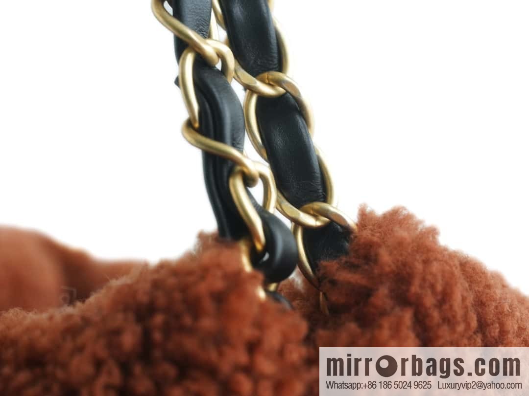 CHANEL Seasonal Limited Teddy Bear AS3261 Black Brown