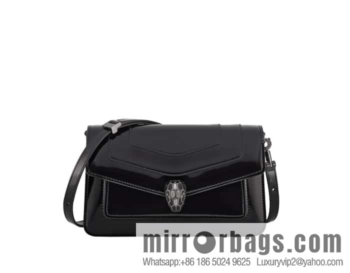 BVLGARI Bulgari SERPENTI FOREVER EAST-WEST series small shoulder bag 292103 black 22CM