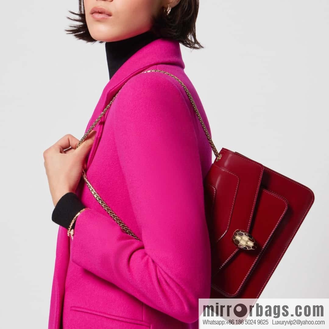 BVLGARI Bulgari SERPENTI FOREVER EAST-WEST Series 290323 Burgundy 25CM