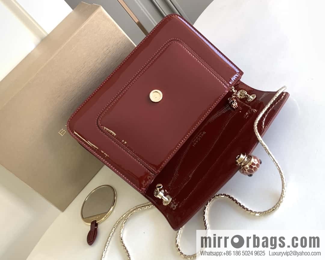 BVLGARI Bulgari SERPENTI FOREVER EAST-WEST Series 290323 Burgundy 25CM