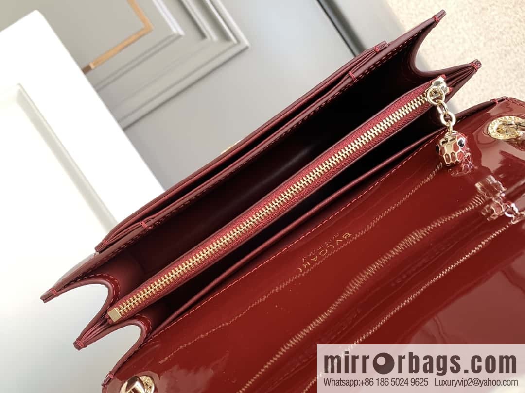 BVLGARI Bulgari SERPENTI FOREVER EAST-WEST Series 290323 Burgundy 25CM