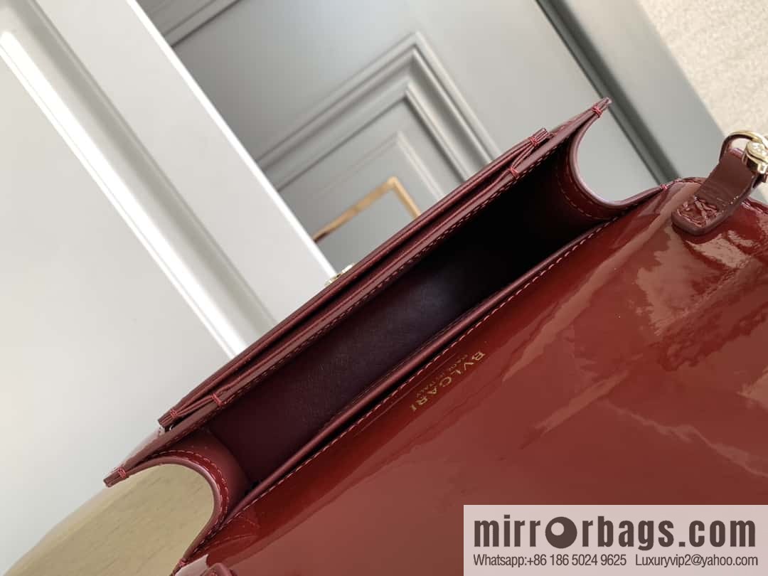 BVLGARI Bulgari SERPENTI FOREVER EAST-WEST Series Small Shoulder Bag 292103 Burgundy 22CM