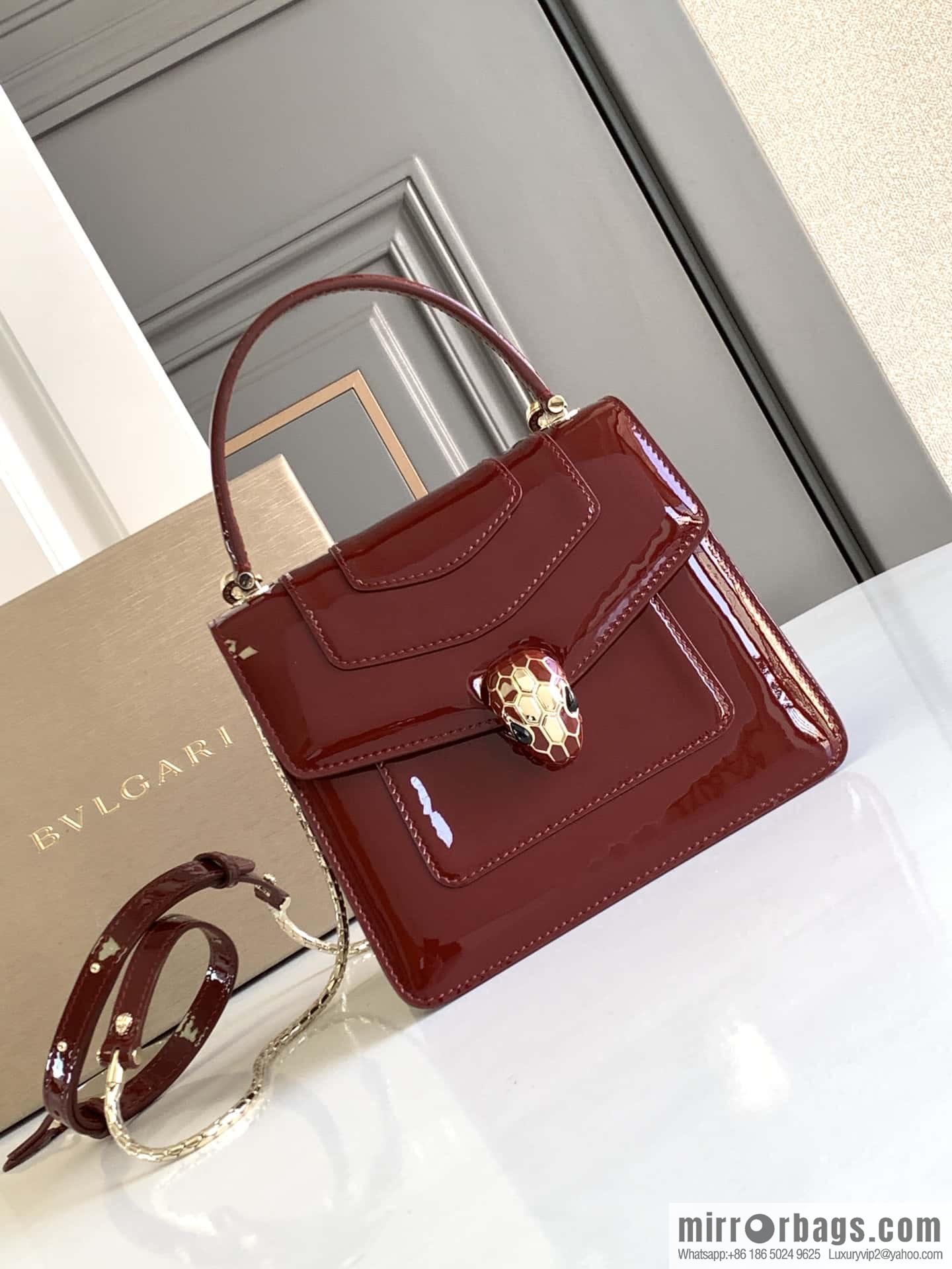 BVLGARI Bulgari SERPENTI FOREVER 38329 Burgundy 18CM