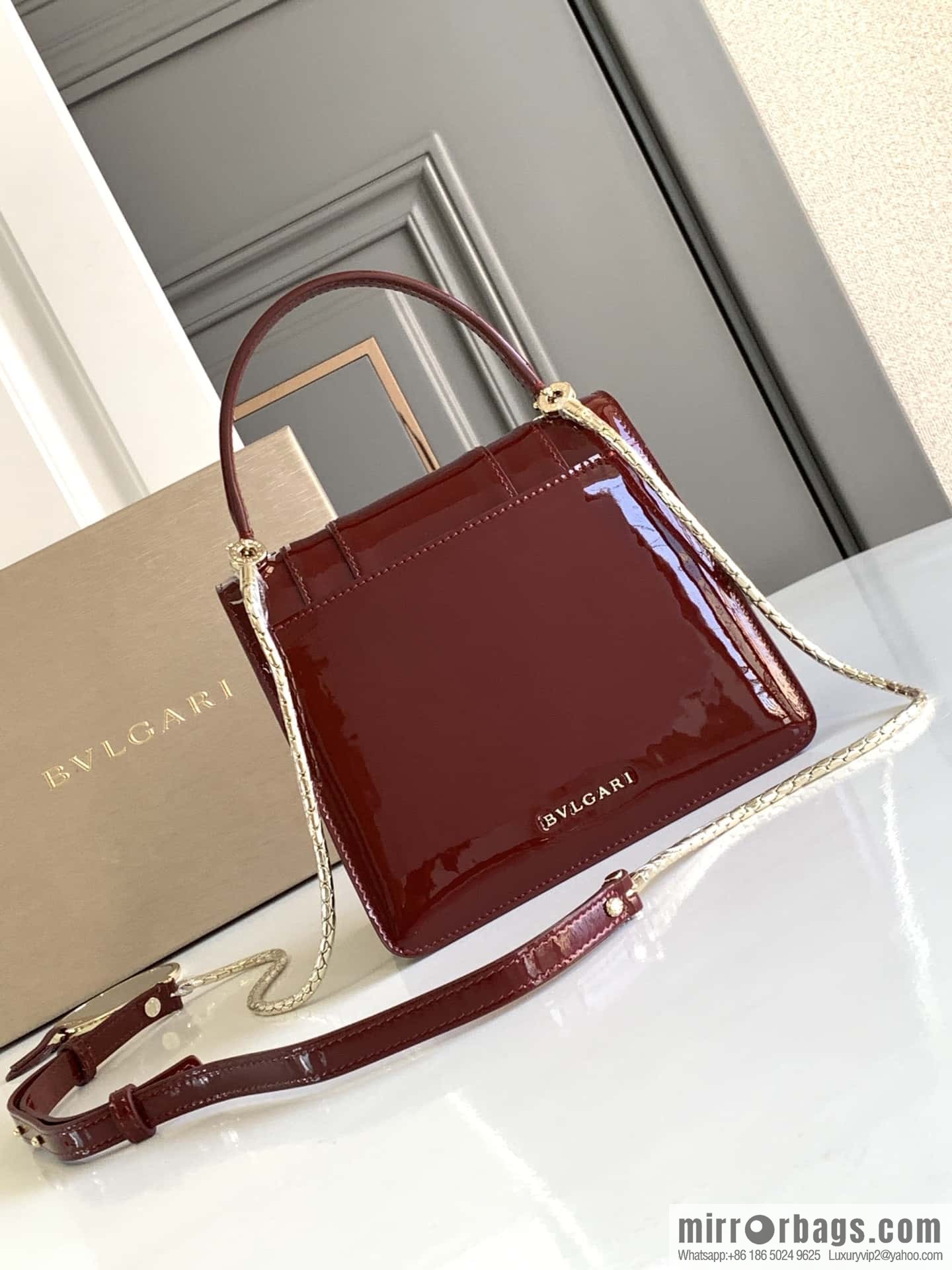 BVLGARI Bulgari SERPENTI FOREVER 38329 Burgundy 18CM