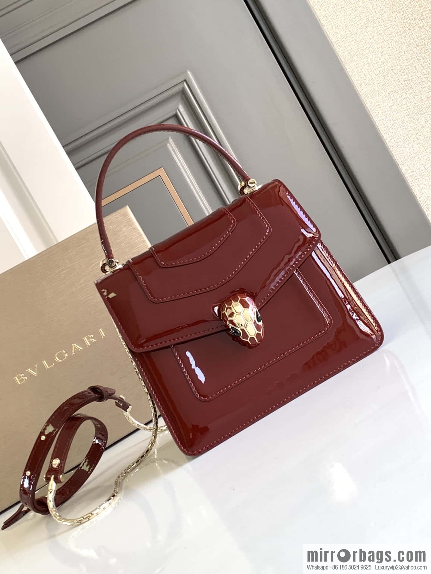 BVLGARI Bulgari SERPENTI FOREVER 38329 Burgundy 18CM