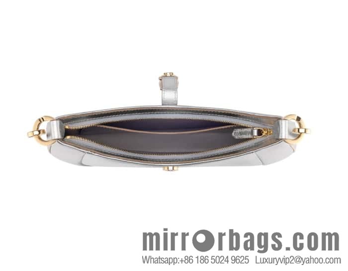 BVLGARI Bulgari SERPENTI BAIA series small shoulder bag 293208 silver 27.5CM