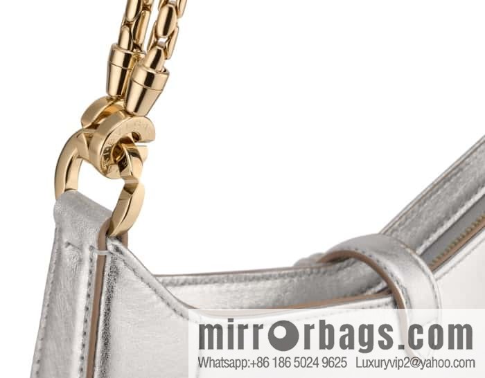 BVLGARI Bulgari SERPENTI BAIA series small shoulder bag 293208 silver 27.5CM
