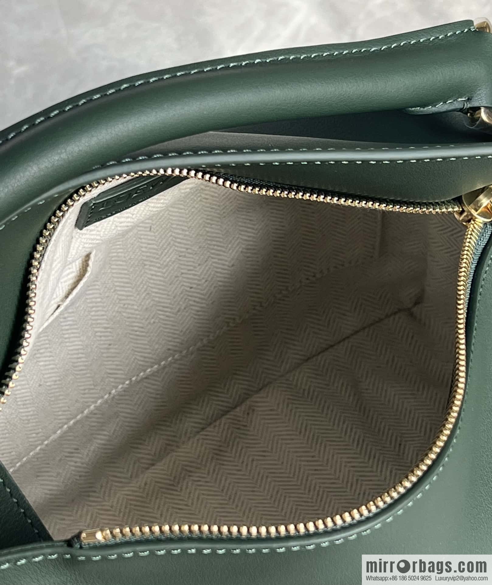 LOEWE puzzle geometric bag 24cm 0681 premium green