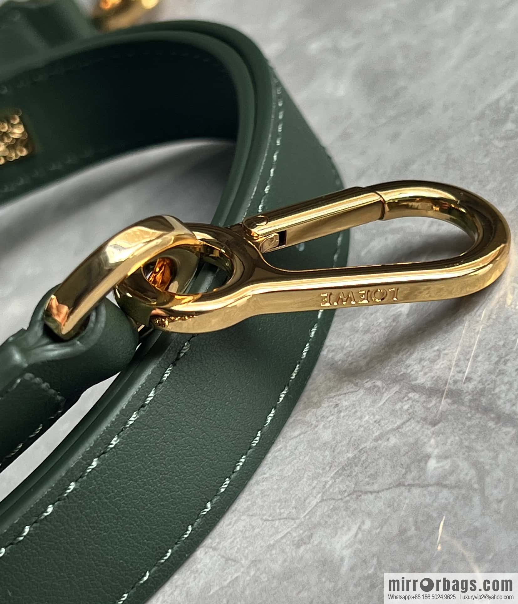 LOEWE puzzle geometric bag 24cm 0681 premium green