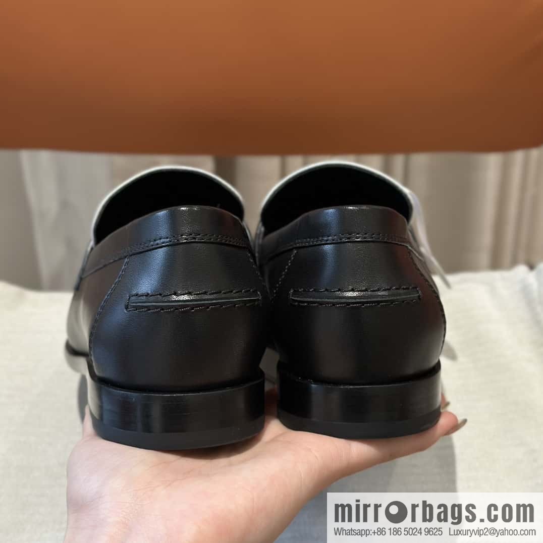 HERMES kelly buckle loafers fringed loafers