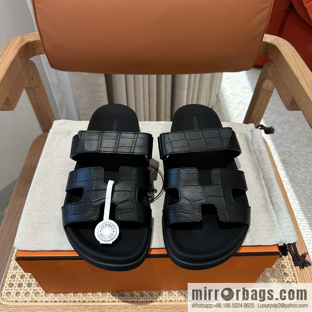 Hermès crocodile shoes