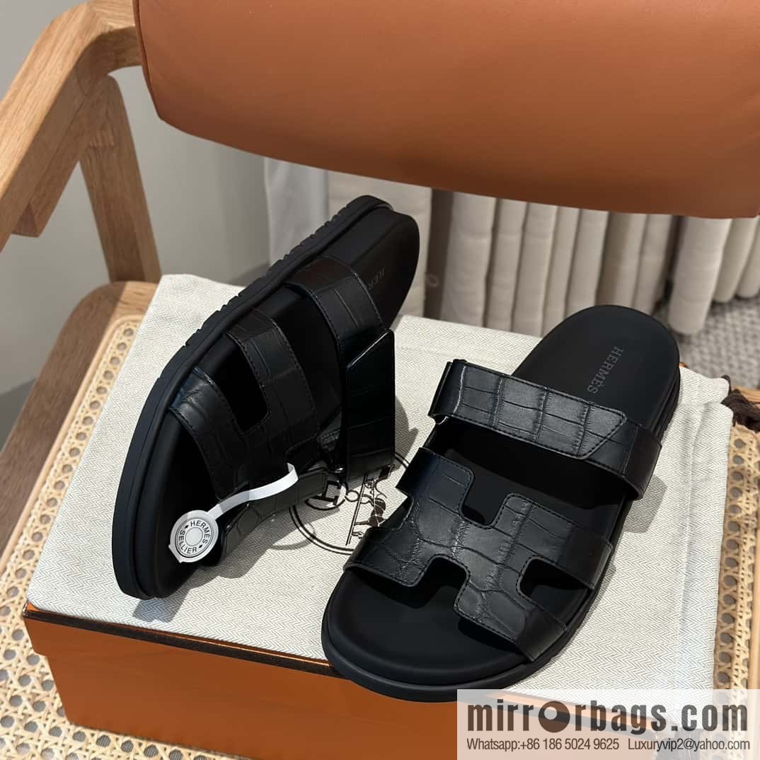 Hermès crocodile shoes