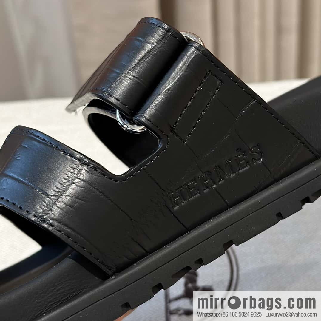 Hermès crocodile shoes