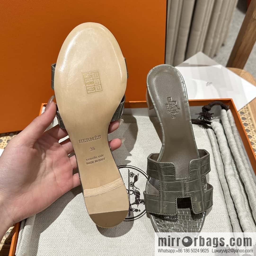 Hermès Crocodile 🐊 slippers