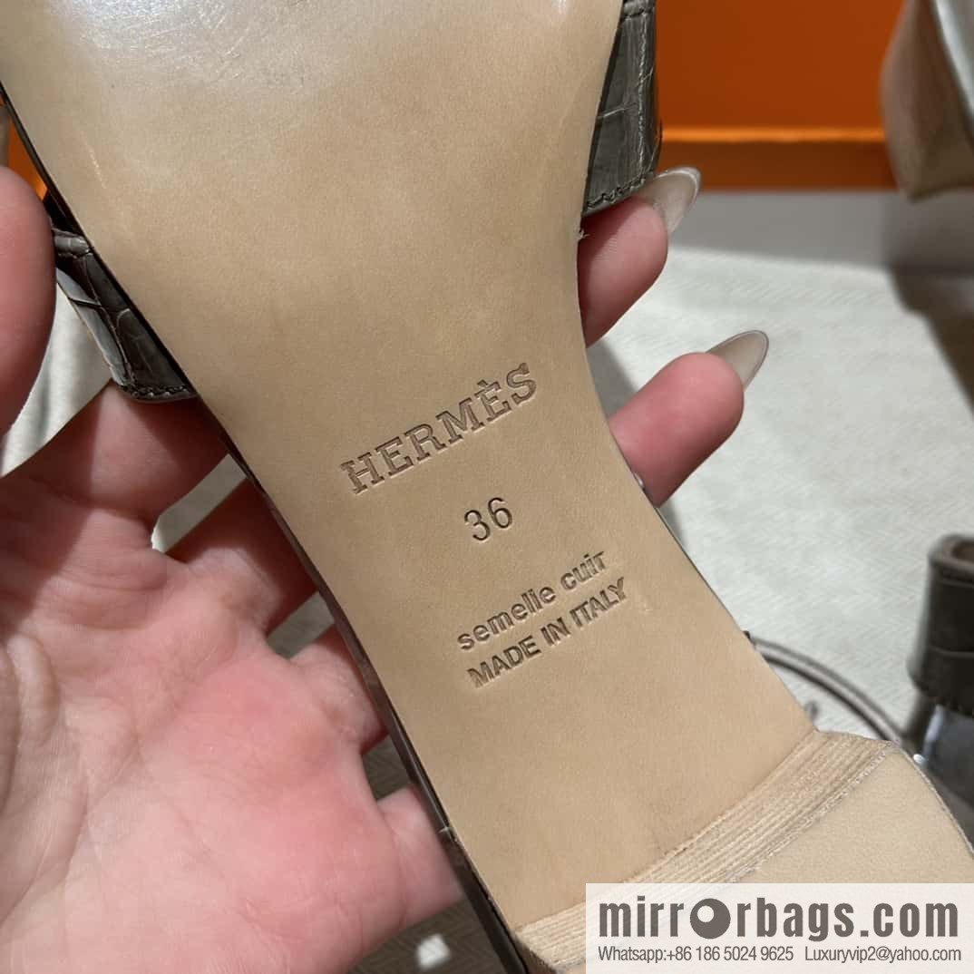Hermès Crocodile 🐊 slippers