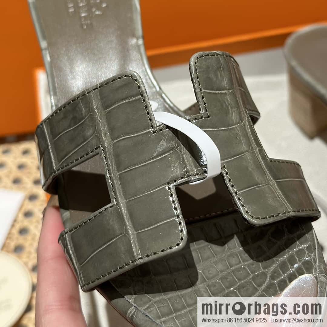 Hermès Crocodile 🐊 slippers